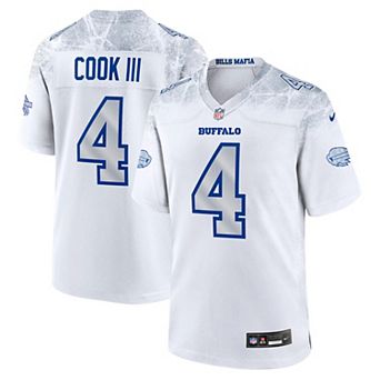 Men's Nike James Cook III White Buffalo Bills 2025 Rivalries Collection Game Jersey