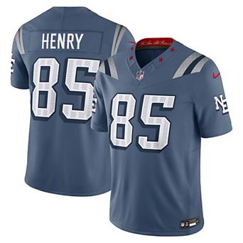 Men's Nike Hunter Henry Storm Blue New England Patriots 2025 Rivalries Collection Limited Jersey
