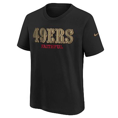 Youth Nike Black San Francisco 49ers 2025 Rivalries Collection T-Shirt