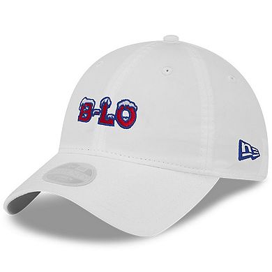 Women's New Era White Buffalo Bills 2025 Rivalries Collection Pony Tail Adjustable Hat