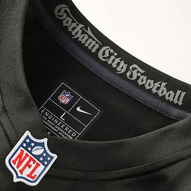 Men's Nike Justin Fields Gotham Green New York Jets 2025 Rivalries Collection Game Jersey