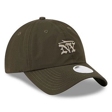 Women's New Era Gotham Green New York Jets 2025 Rivalries Collection Pony Tail Adjustable Hat