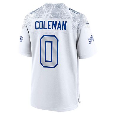 Men's Nike Keon Coleman White Buffalo Bills 2025 Rivalries Collection Game Jersey