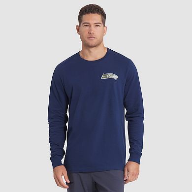 Men's Nike College Navy Seattle Seahawks 2025 Rivalries Collection Essential Long Sleeve T-Shirt