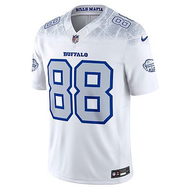 Men's Nike Dawson Knox White Buffalo Bills 2025 Rivalries Collection Limited Jersey