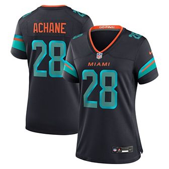 Women's Nike De�۪Von Achane��Pitch Blue Miami Dolphins 2025 Rivalries Collection Game Jersey