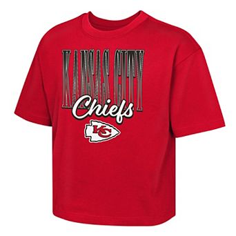 Girls Youth Outerstuff Red Kansas City Chiefs Big City Boxy T-Shirt