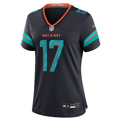 Women's Nike Jaylen Waddle Pitch Blue Miami Dolphins 2025 Rivalries Collection Game Jersey