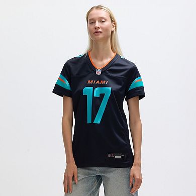 Women's Nike Jaylen Waddle Pitch Blue Miami Dolphins 2025 Rivalries Collection Game Jersey