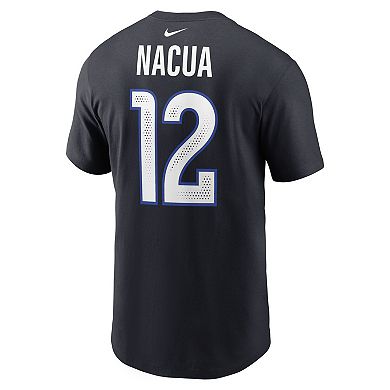 Men's Nike Puka Nacua Midnight Blue Los Angeles Rams 2025 Rivalries Collection Player Name & Number T-Shirt