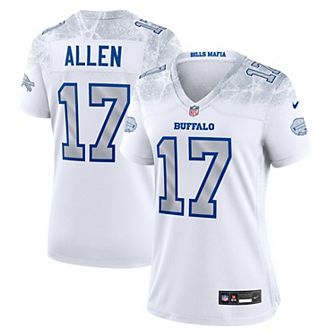 Women's Nike Josh Allen��White Buffalo Bills 2025 Rivalries Collection Game Jersey