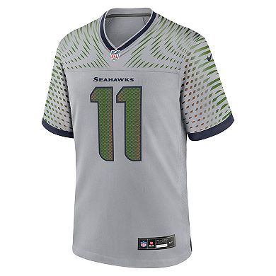 Men's Nike Jaxon Smith-Njigba Wolf Gray Seattle Seahawks 2025 Rivalries Collection Game Jersey