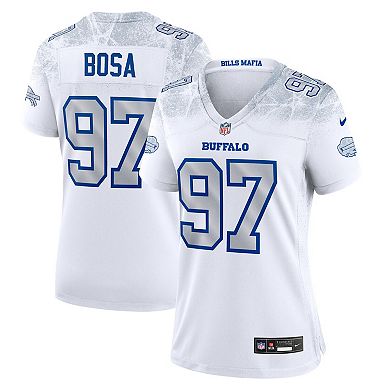 Women's Nike Joey Bosa White Buffalo Bills 2025 Rivalries Collection Game Jersey