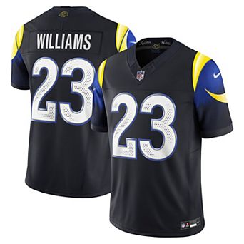 Men's Nike Kyren Williams Midnight Blue Los Angeles Rams 2025 Rivalries Collection Stitched Limited Jersey