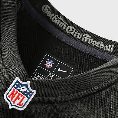 Women's Nike Justin Fields Gotham Green New York Jets 2025 Rivalries Collection Game Jersey