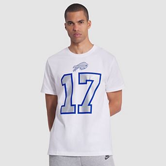 Men's Nike Josh Allen White Buffalo Bills 2025 Rivalries Collection Player Name & Number T-Shirt
