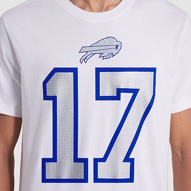 Men's Nike Josh Allen White Buffalo Bills 2025 Rivalries Collection Player Name & Number T-Shirt