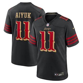 Men's Nike Brandon Aiyuk Black San Francisco 49ers 2025 Rivalries Collection Game Jersey
