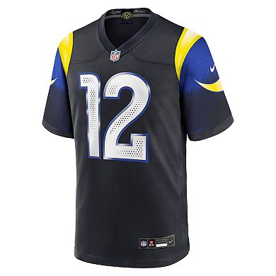 Men's Nike Puka Nacua Midnight Blue Los Angeles Rams 2025 Rivalries Collection Game Jersey