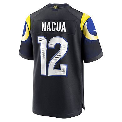 Men's Nike Puka Nacua Midnight Blue Los Angeles Rams 2025 Rivalries Collection Game Jersey