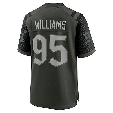 Men's Nike Quinnen Williams Gotham Green New York Jets 2025 Rivalries Collection Game Jersey