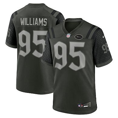 Men's Nike Quinnen Williams Gotham Green New York Jets 2025 Rivalries Collection Game Jersey