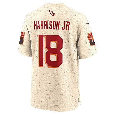 Men's Nike Marvin Harrison Jr. Natural Arizona Cardinals 2025 Rivalries Collection Game Jersey
