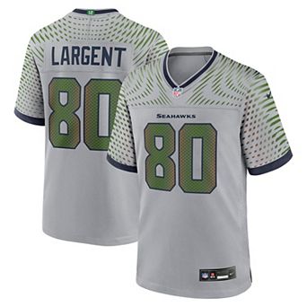 Men's Nike Steve Largent Wolf Gray Seattle Seahawks 2025 Rivalries Collection Retired Player Game Jersey