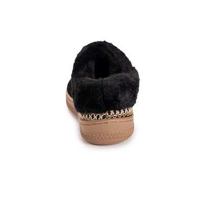 MUK LUKS Charlee Women's Velvet Clog Slippers With Quilted Design