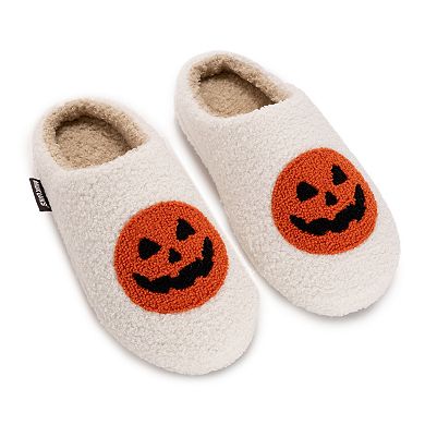 MUK LUKS Women's Halloween Punch Needle Slip-On Slippers