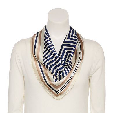Women's LaValentina 2-Pack Labyrinth & Bandana Print Scarf Set