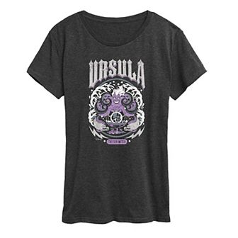 Women's Disney's Ursula The Sea Witch Metal Graphic Tee