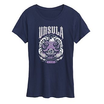 Women's Disney's Ursula The Sea Witch Metal Graphic Tee