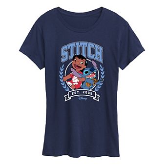 Women's Disney's Lilo & Stitch Collegiate Est. 2002 Graphic Tee