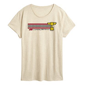 Women's Disney / Pixar's Cars Lightning McQueen Race Stripe Graphic Tee