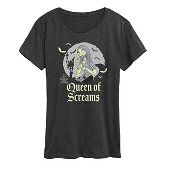 Women's Disney's The Nightmare Before Christmas Sally Queen Of Screams Graphic Tee