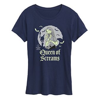 Women's Disney's The Nightmare Before Christmas Sally Queen Of Screams Graphic Tee