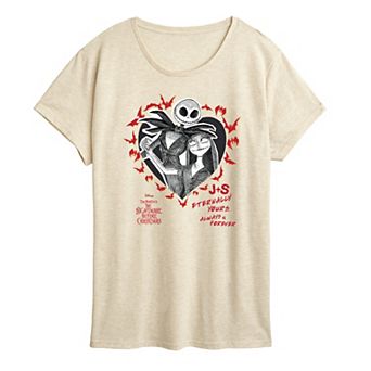 Women's Disney's The Nightmare Before Christmas Jack & Sally Graphic Tee