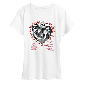 Women's Disney's The Nightmare Before Christmas Jack & Sally Graphic Tee