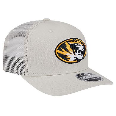 Men's New Era Stone Missouri Tigers Canvas 9SEVENTY Stretch-Snap Adjustable Hat