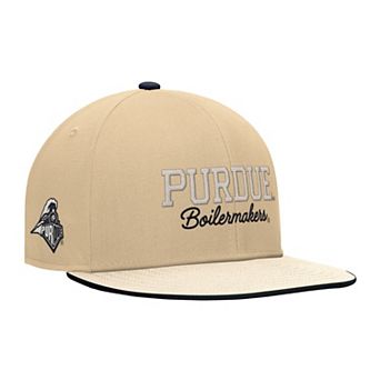 Men's Nike Gold Purdue Boilermakers Vintage Script Pro Dri-FIT Snapback Hat