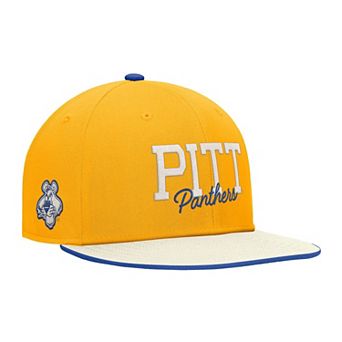 Men's Nike Gold Pitt Panthers Vintage Script Pro Dri-FIT Snapback Hat