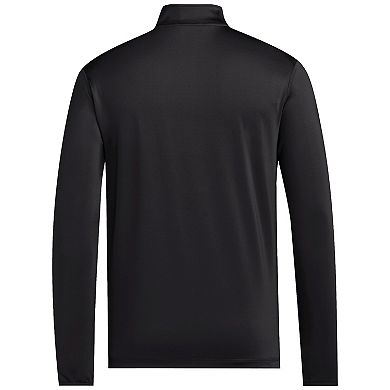 Men's adidas Black Mississippi State Bulldogs Strategy Half-Zip Golf Jacket