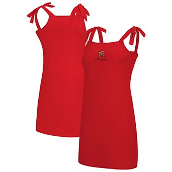 Women's Concepts Sport Red Maryland Terrapins Tie-Shoulder Nightdress