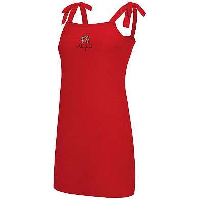 Women's Concepts Sport Red Maryland Terrapins Tie-Shoulder Nightdress