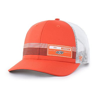 Men's '47 Orange Oklahoma State Cowboys Rangefinder brrr Trucker Adjustable Hat