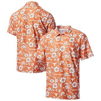 Men's Reyn Spooner Burnt Orange Texas Longhorns Pua Performance Polo