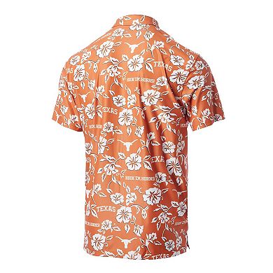 Men's Reyn Spooner Burnt Orange Texas Longhorns Pua Performance Polo
