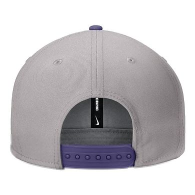 Men's Nike Gray TCU Horned Frogs Vintage Script Pro Dri-FIT Snapback Hat
