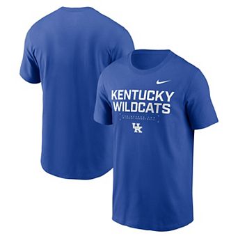 Men's Nike Royal Kentucky Wildcats 2025 Courtside Basketball Performance T-Shirt